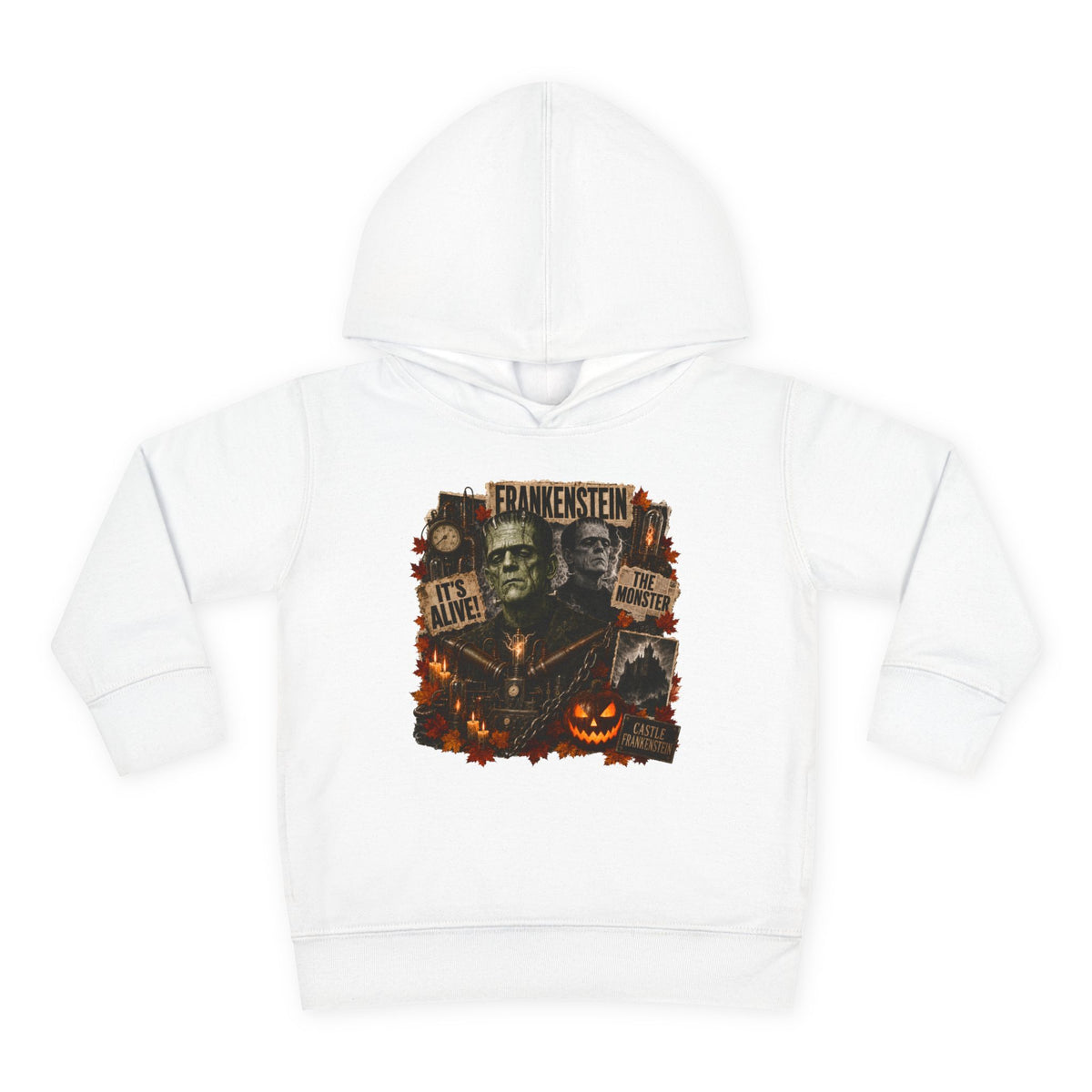 Frankenstein Toddler Hoodie - Cute Spooky Halloween Pullover