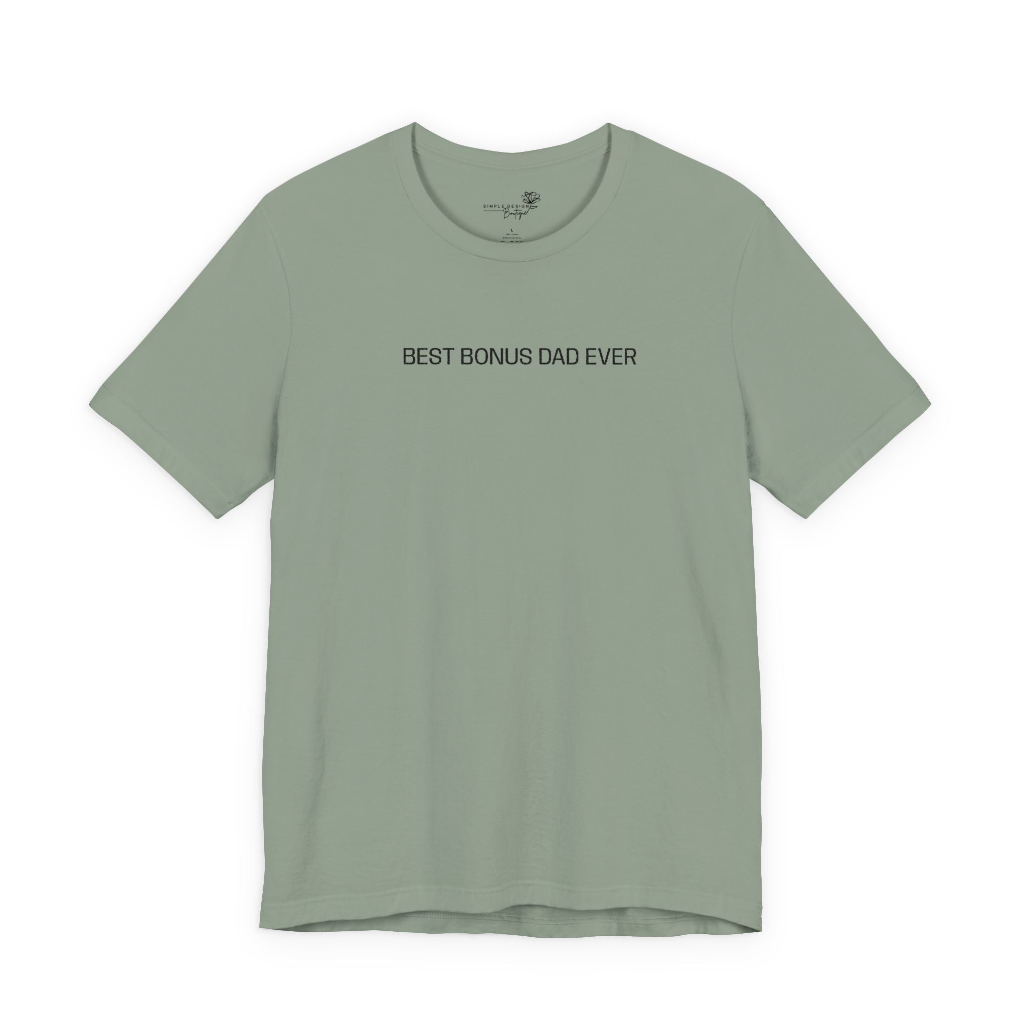 Best Bonus Dad Ever — Embroidered T-Shirt