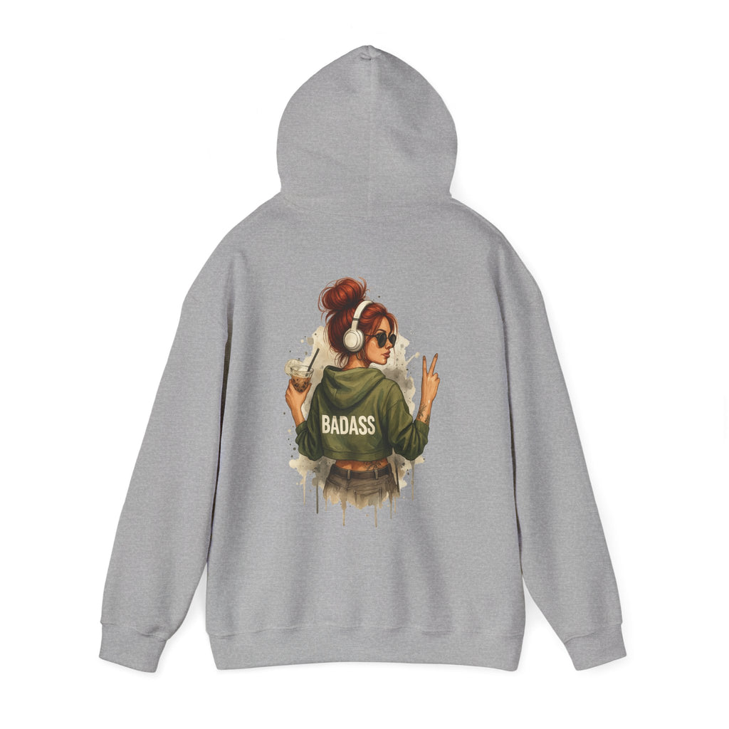 Badass Woman Graphic - Cozy Hoodie