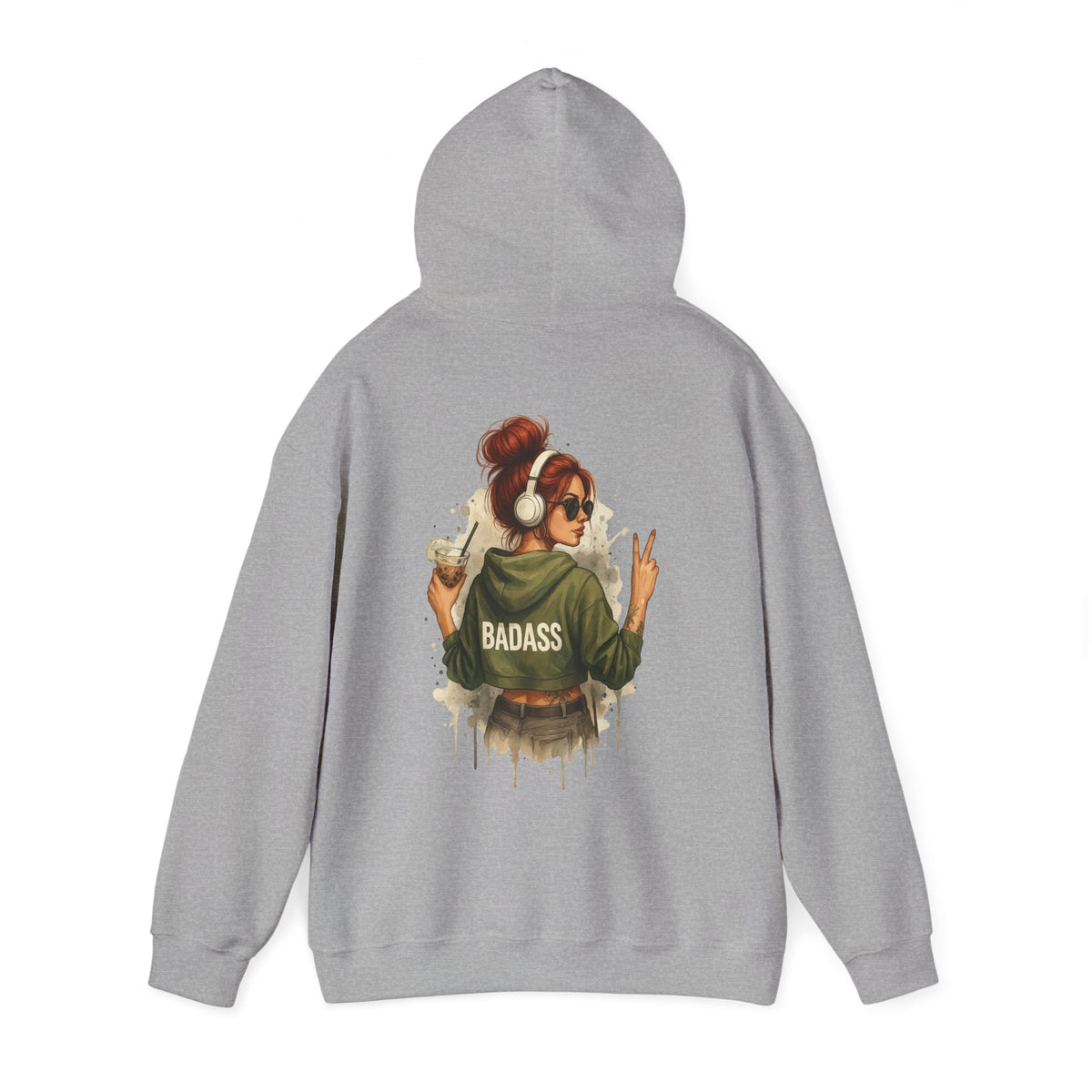 Badass Woman Graphic - Cozy Hoodie