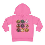 Toddler Halloween Pumpkin Hoodie — Colorful Patterned Jack-O’-Lanterns