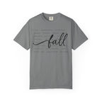 Fall Comfort Colors Graphic T-Shirt — Casual Script Autumn Tee