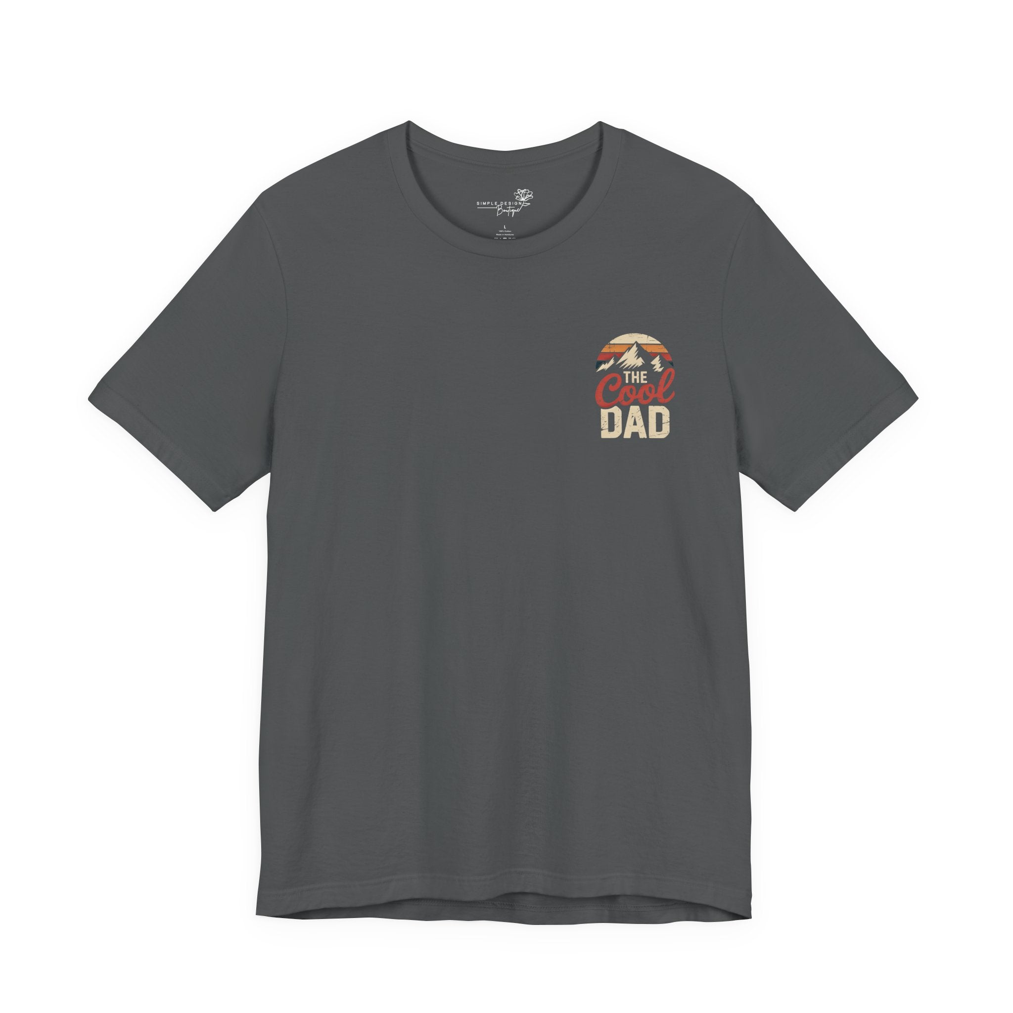 The Cool Dad — Left Chest Print T-Shirt