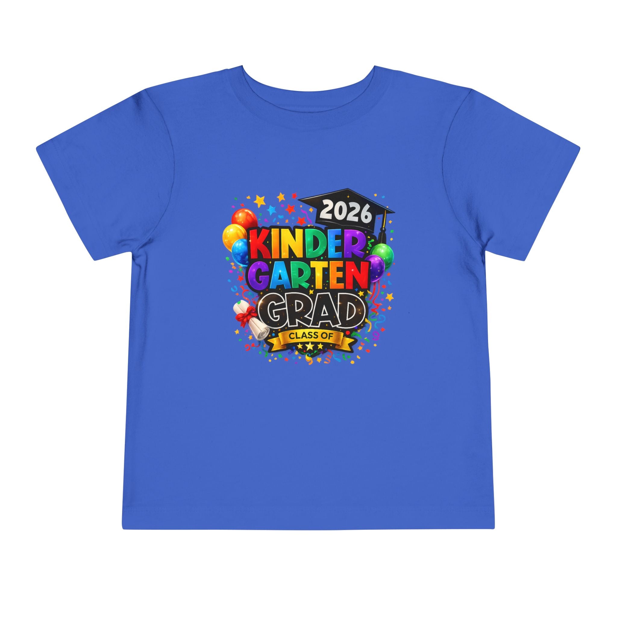 Kindergarten Graduate — Vivid Bright Design Toddler T-Shirt