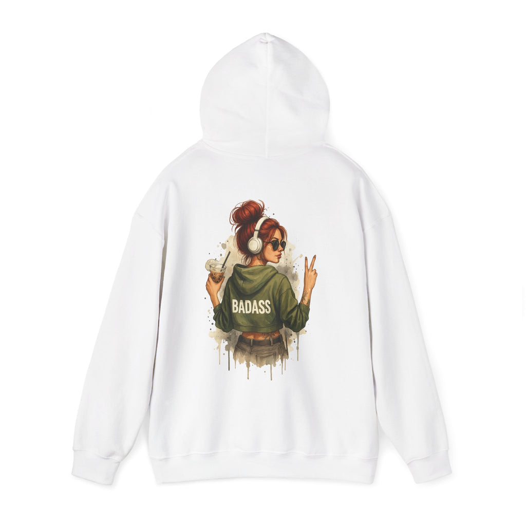 Badass Woman Graphic - Cozy Hoodie