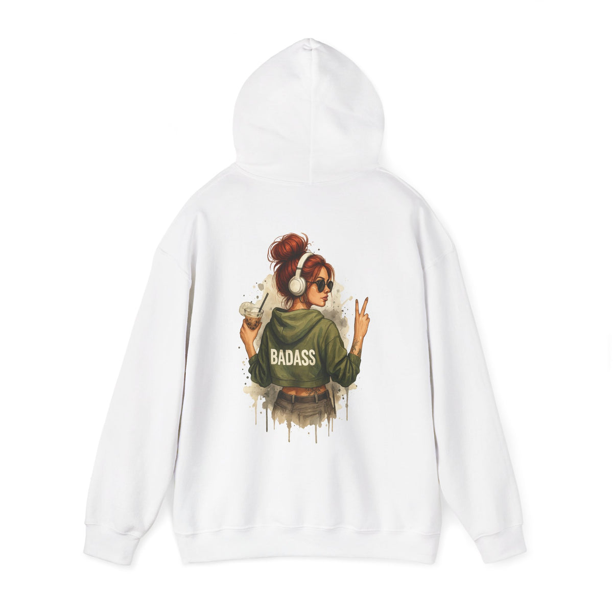 Badass Woman Graphic - Cozy Hoodie