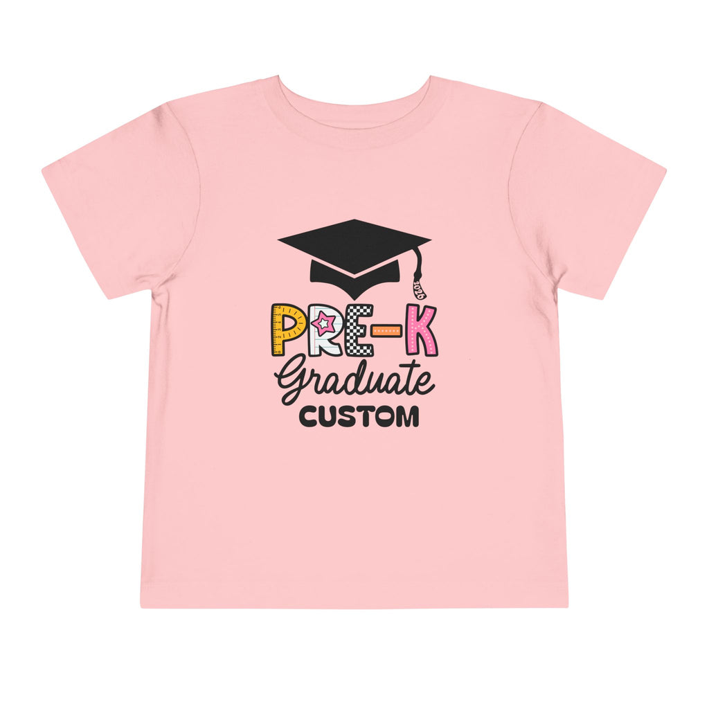 Girls Pre-K Grad 2026 Toddler Tee – Customizable Graduation Shirt