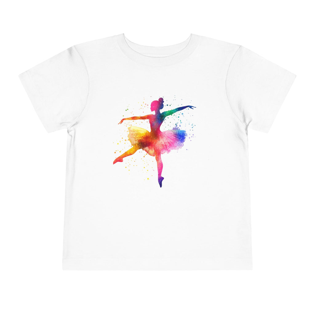 Little Ballerina — Girls Watercolor Toddler T-Shirt