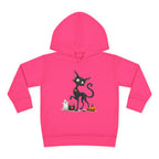 Toddler Halloween Cat Hoodie – Cute Black Kitty with Pumpkins Pullover