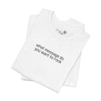 Custom Text Embroidered T-Shirt — Your Words, Stitched in Style