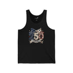 America 250 Years Patchwork Patriotic Tank Top — Fourth of July Women’s Sleeveless Shirt | XS–2XL