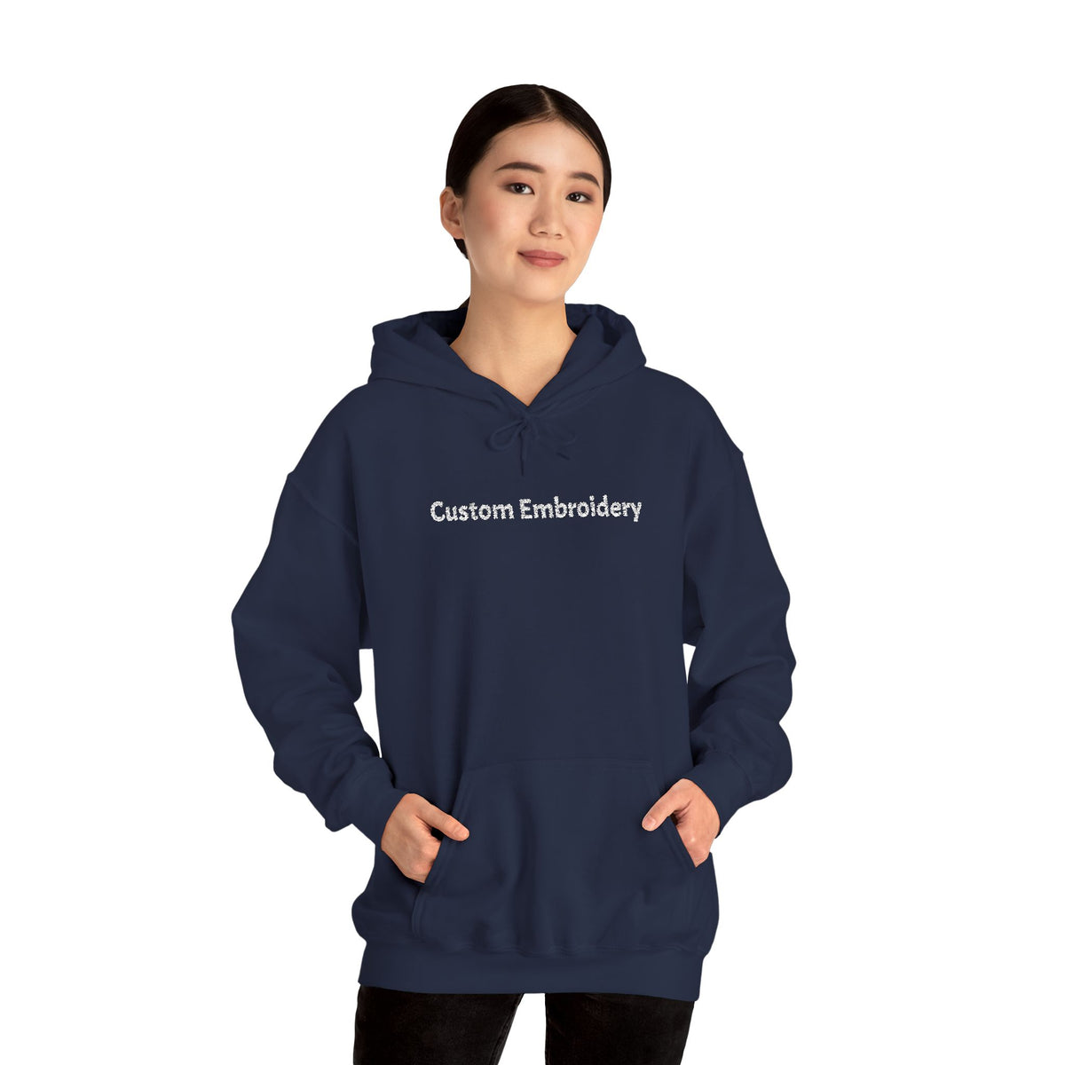 EMBROIDERED Custom Text (Dark Colors/Shades) Cozy Unisex Hoodies