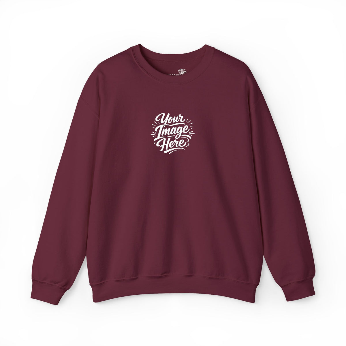 EMBROIDERED Custom Image (Dark Colors/Shades) Pullover Sweatshirts