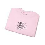 EMBROIDERED Custom Image (Light Colors/Shades) Pullover Sweatshirts