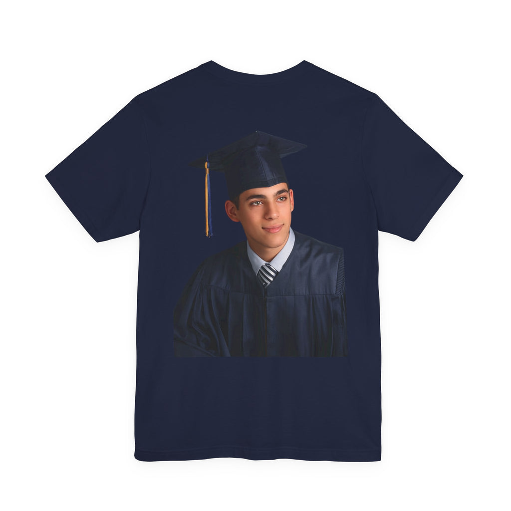 Proud Mom of a 2026 Graduate FRONT & BACK upload photo T-Shirt