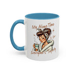 Coffee Mug — "My Alone Time Is for Everyone's Safety" Retro Woman Accent Mug