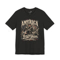 America 250 Years Guitar T-Shirt — Lincoln & Washington Rock Graphic Tee | S–3XL