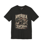 America 250 Years Guitar T-Shirt — Lincoln & Washington Rock Graphic Tee | S–3XL