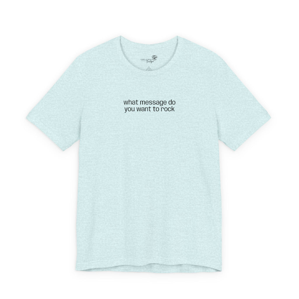 Custom Text Embroidered T-Shirt — Your Words, Stitched in Style