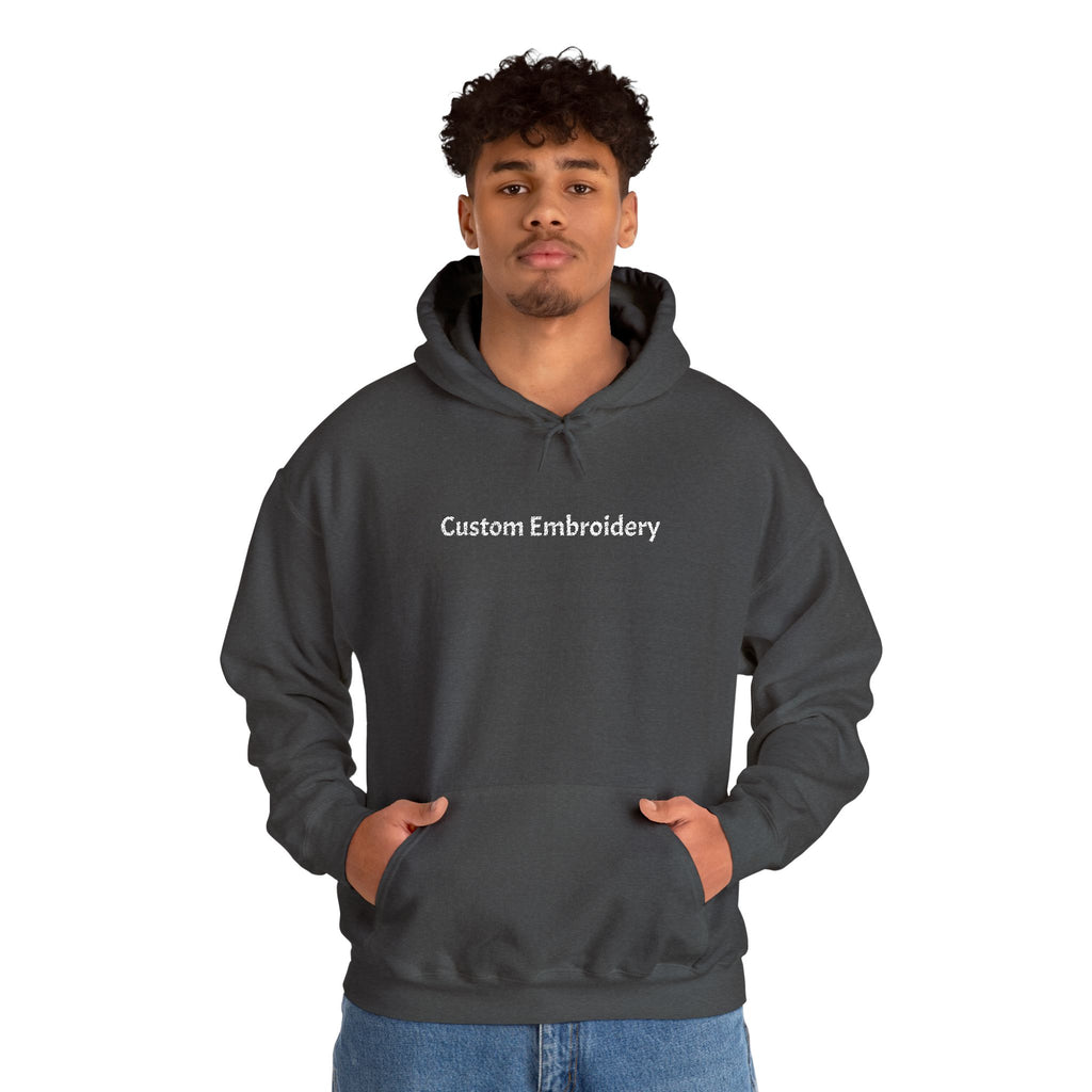 EMBROIDERED Custom Text (Dark Colors/Shades) Cozy Unisex Hoodies