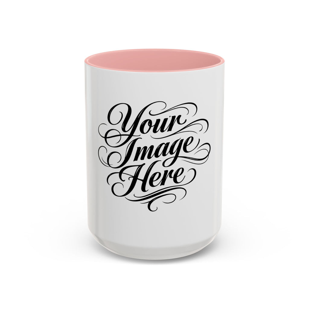 Personalized Accent Coffee Mug — Custom Image & Optional Text | 11oz & 15oz