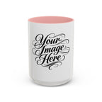Personalized Accent Coffee Mug — Custom Image & Optional Text | 11oz & 15oz