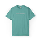 EMBROIDERED Custom Text Comfort Colors Unisex (Dark Colors/Shades) T-Shirt