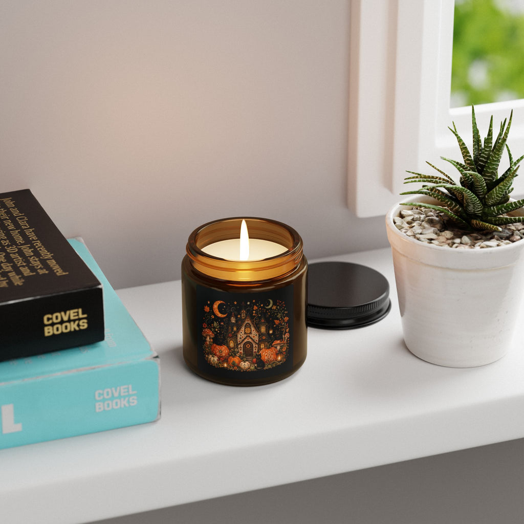 Soy Candle — Autumn Whimsical Amber Jar (Scented)