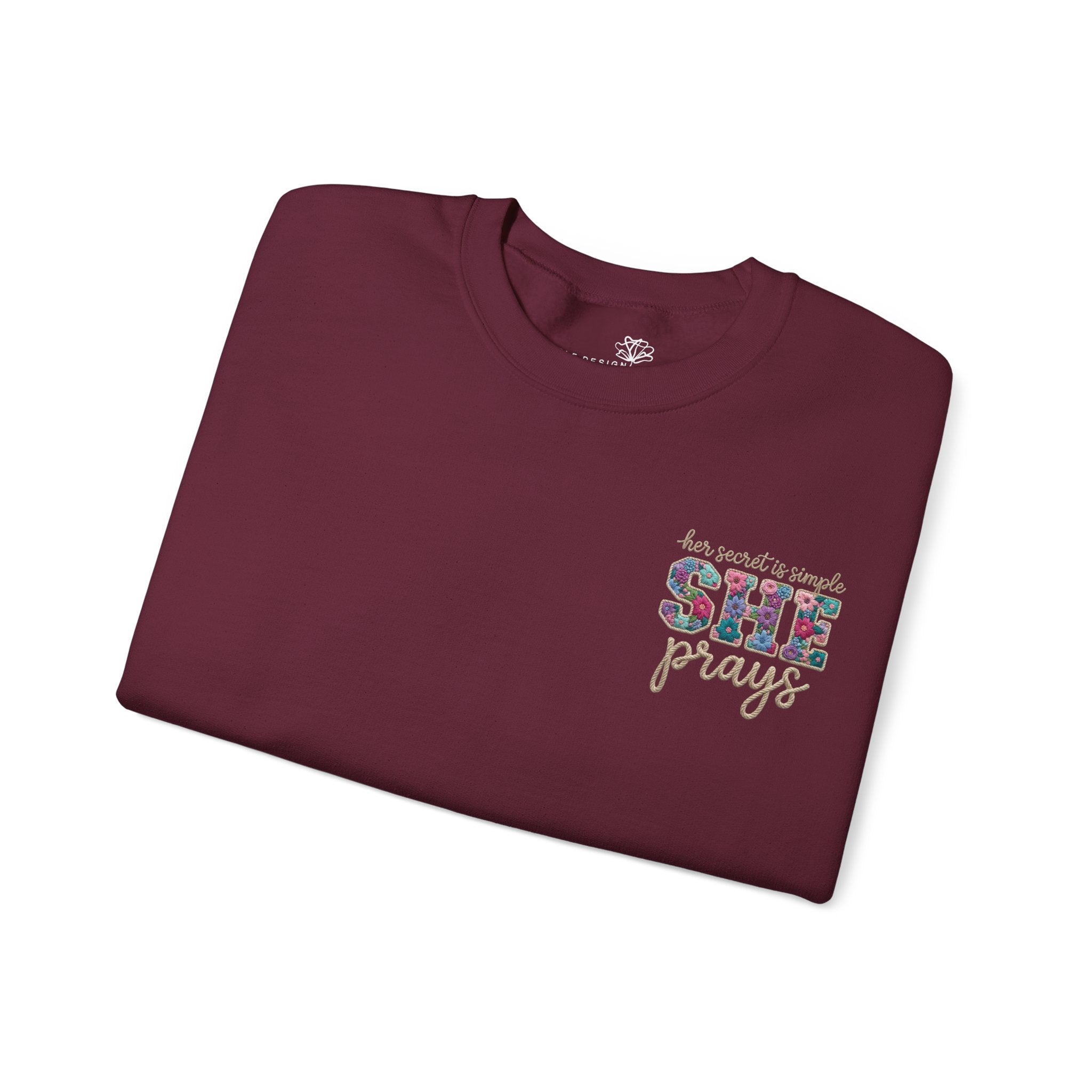 Her Secret Is Simple She Prays Sweatshirt - Print