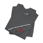 How Many Hands? Together We Can Conquer the World — Personalized Holding Hands T-Shirt