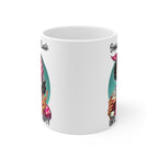 Shhh... Don't Talk Until My Cup Is Empty — Funny Retro Pin-Up Coffee Mug 11oz