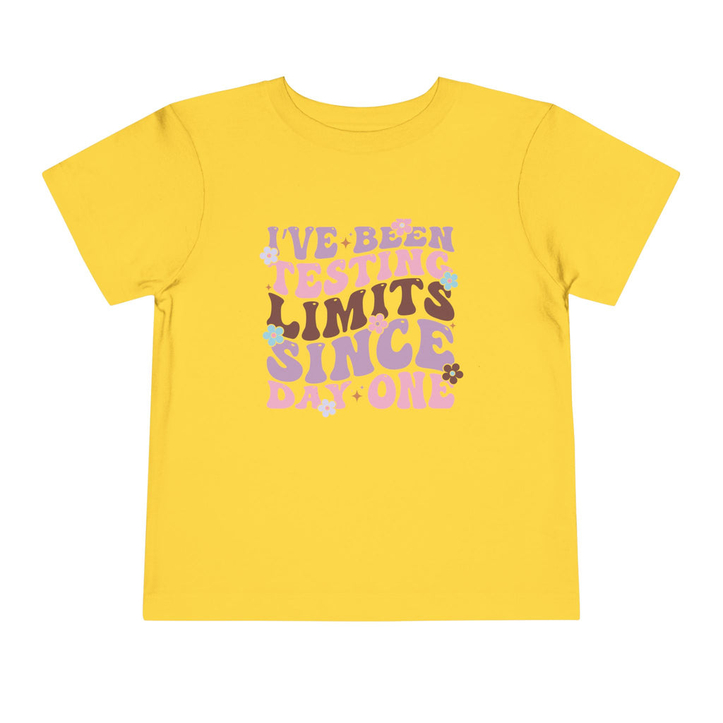I've Been Testing Limits Since Birth — Funny Toddler Graphic Tee