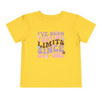 I've Been Testing Limits Since Birth — Funny Toddler Graphic Tee