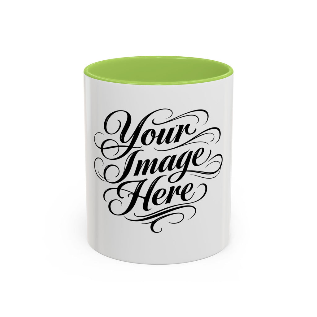 Personalized Accent Coffee Mug — Custom Image & Optional Text | 11oz & 15oz