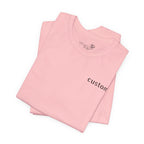 Custom Left Chest T-Shirt — Personalized Text Print
