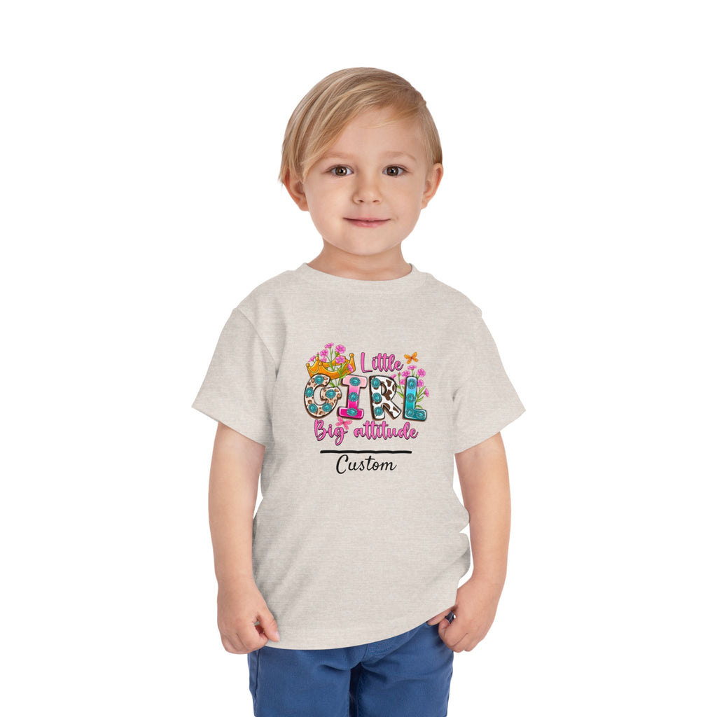 Little Girl, Big Attitude — Customizable Toddler Tee