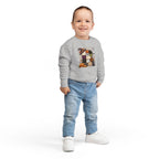 Kids Halloween Custom Initial Sweatshirt — Patchwork Pumpkin Witch Hat Design