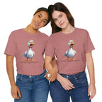 So What Is Your Duck Face Saying? Custom Text Unisex T-Shirt - Print