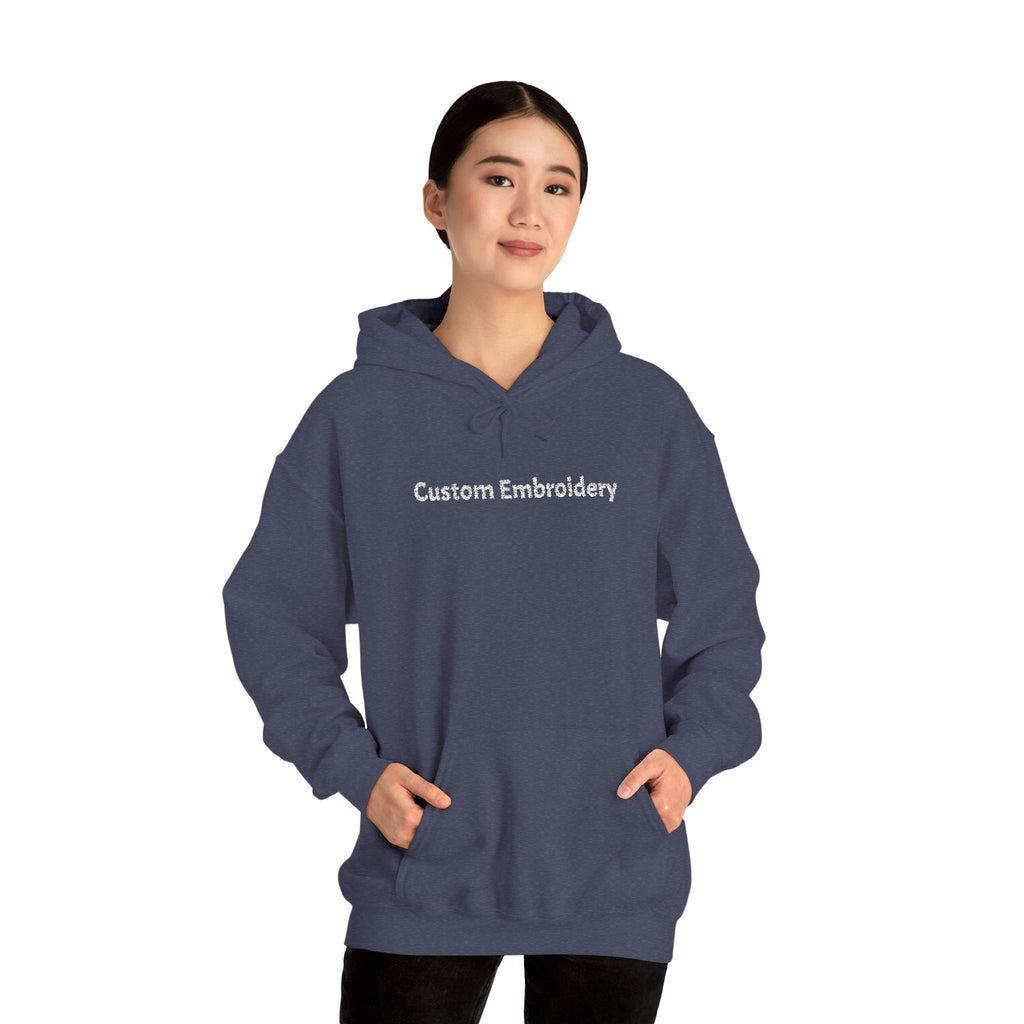EMBROIDERED Custom Text (Dark Colors/Shades) Cozy Unisex Hoodies