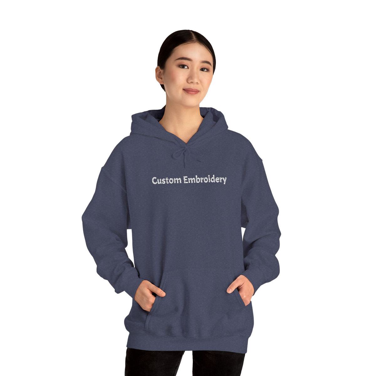 EMBROIDERED Custom Text (Dark Colors/Shades) Cozy Unisex Hoodies