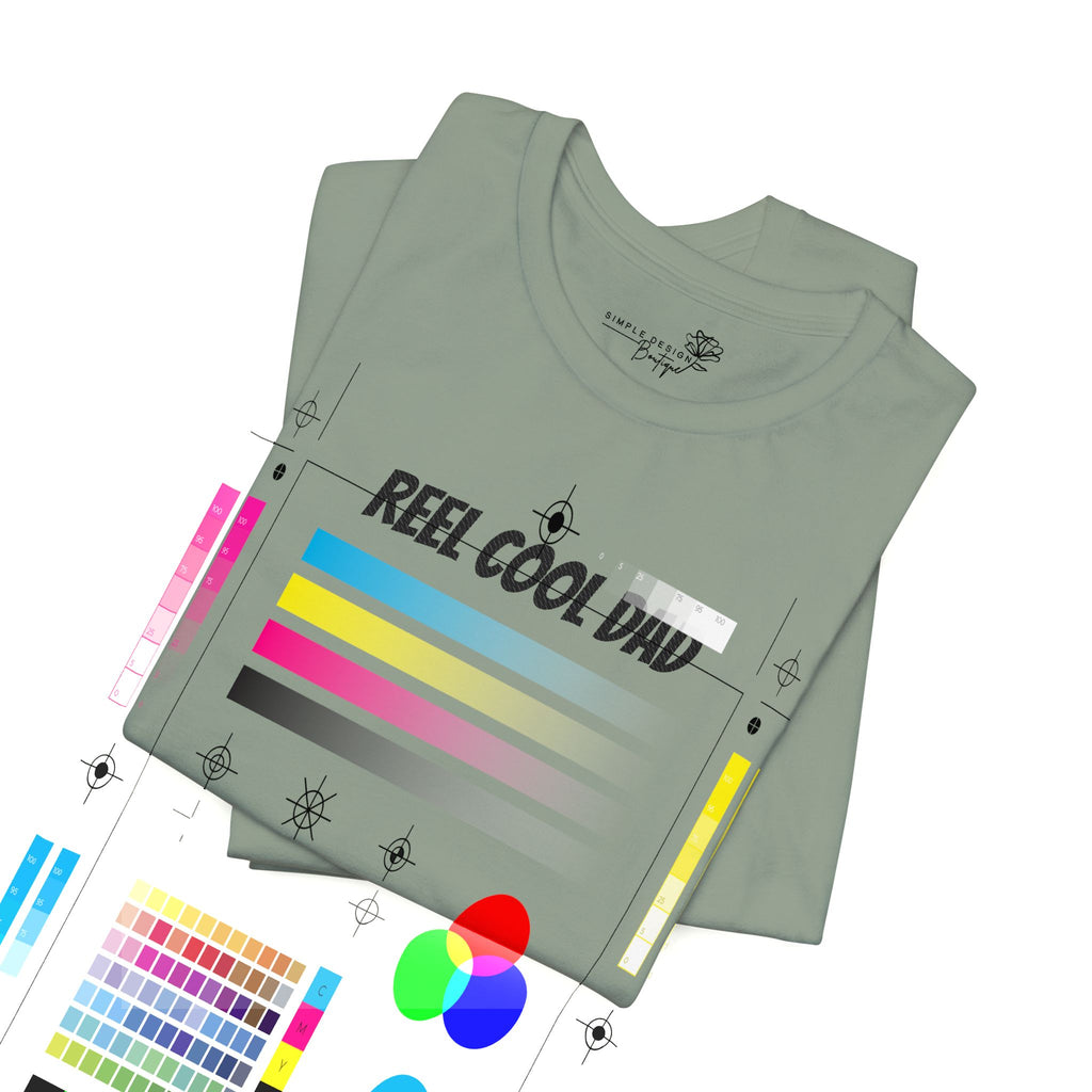 Reel Cool Dad — Embroidered T-Shirt