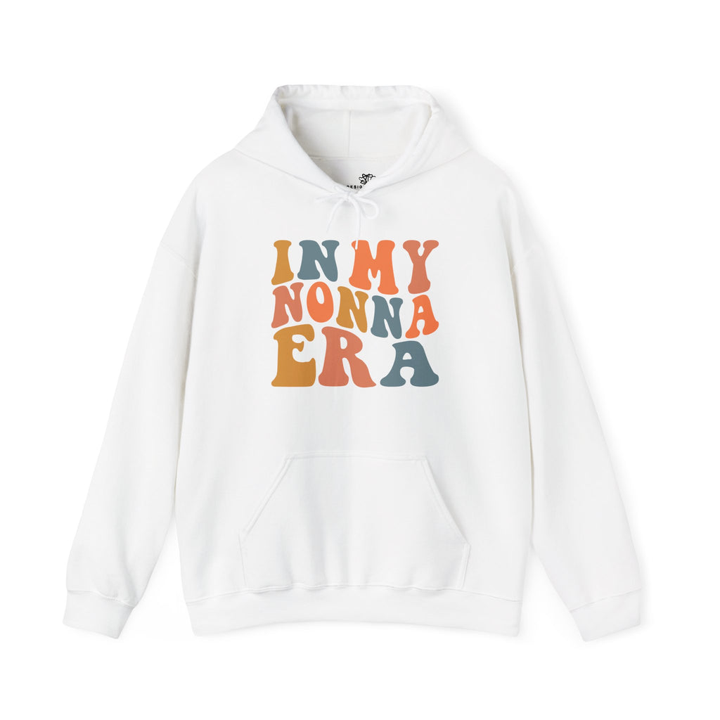 In My Nonna Era (The Lisa) — Women's Graphic Hoodie in Black and White