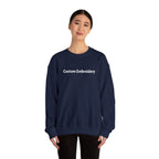 EMBROIDERED Custom Text (Dark Colors/Shades) Pullover Sweatshirts