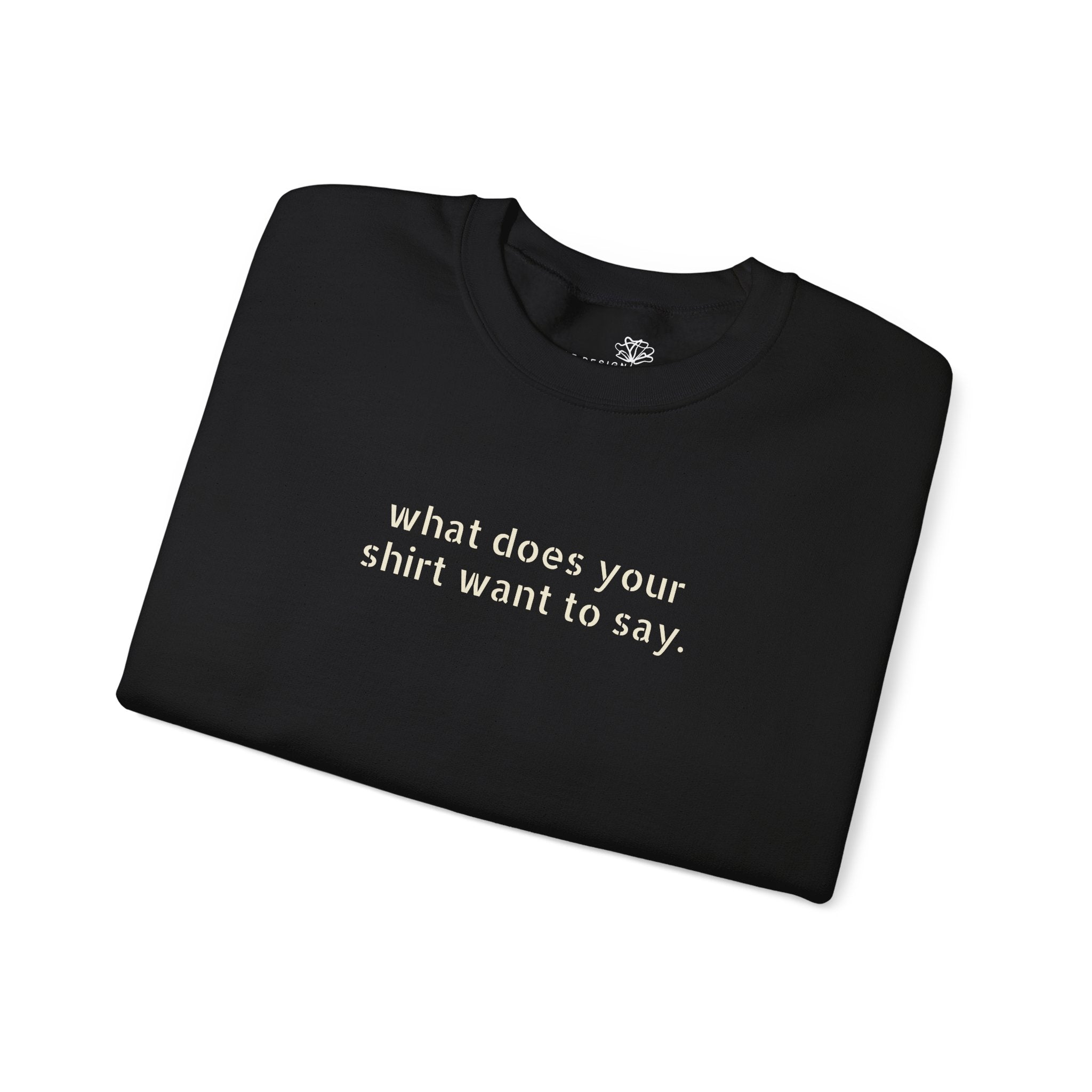 Custom Text Crewneck Sweatshirt — Say It Your Way