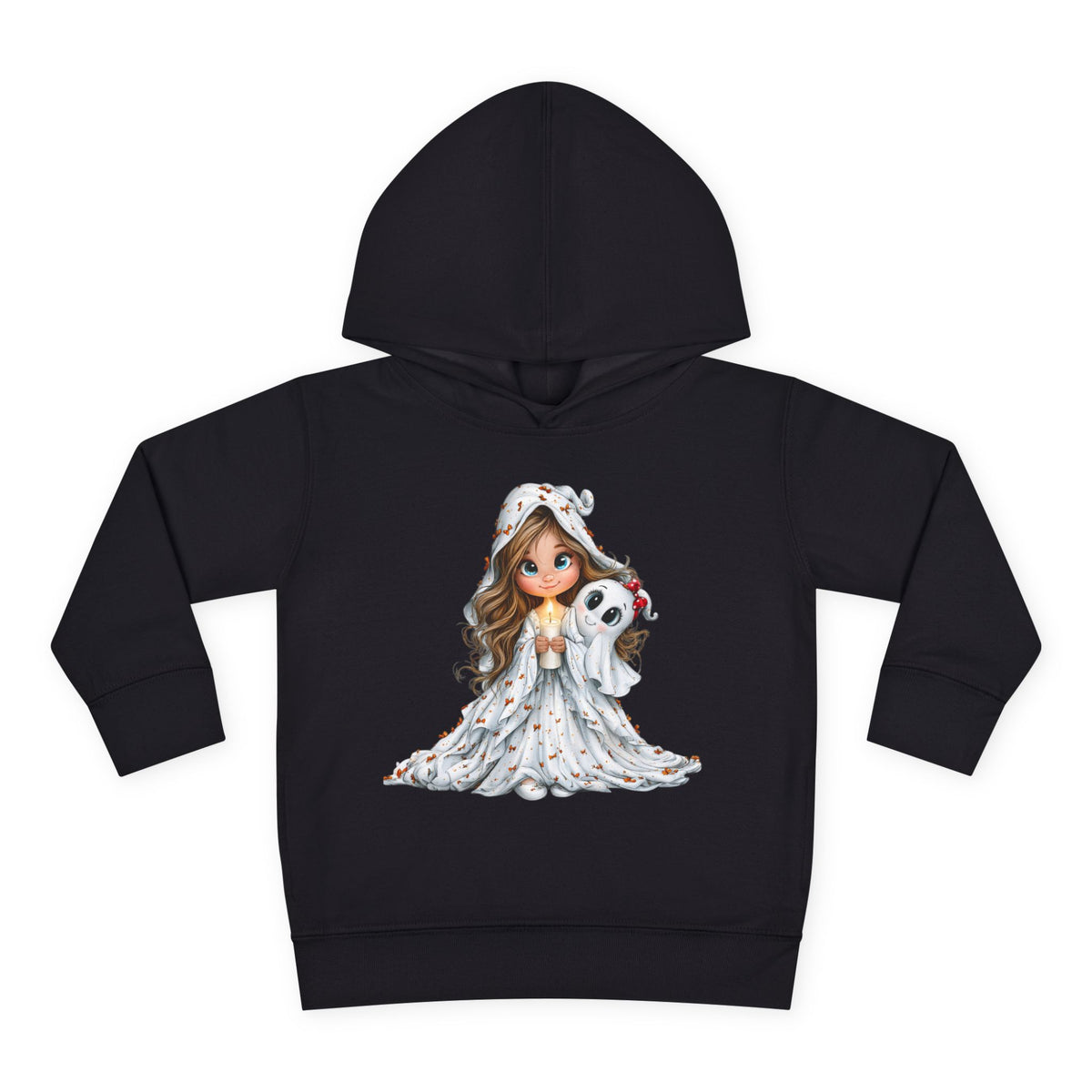 Toddler Girl and Ghost Pullover Hoodie
