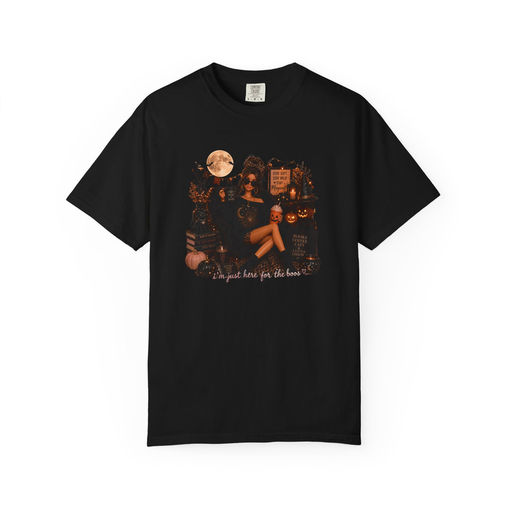 I am just here for the BOOS (lol) Graphic Comfort Colors T-Shirt