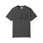 Fall Comfort Colors Graphic T-Shirt — Casual Script Autumn Tee
