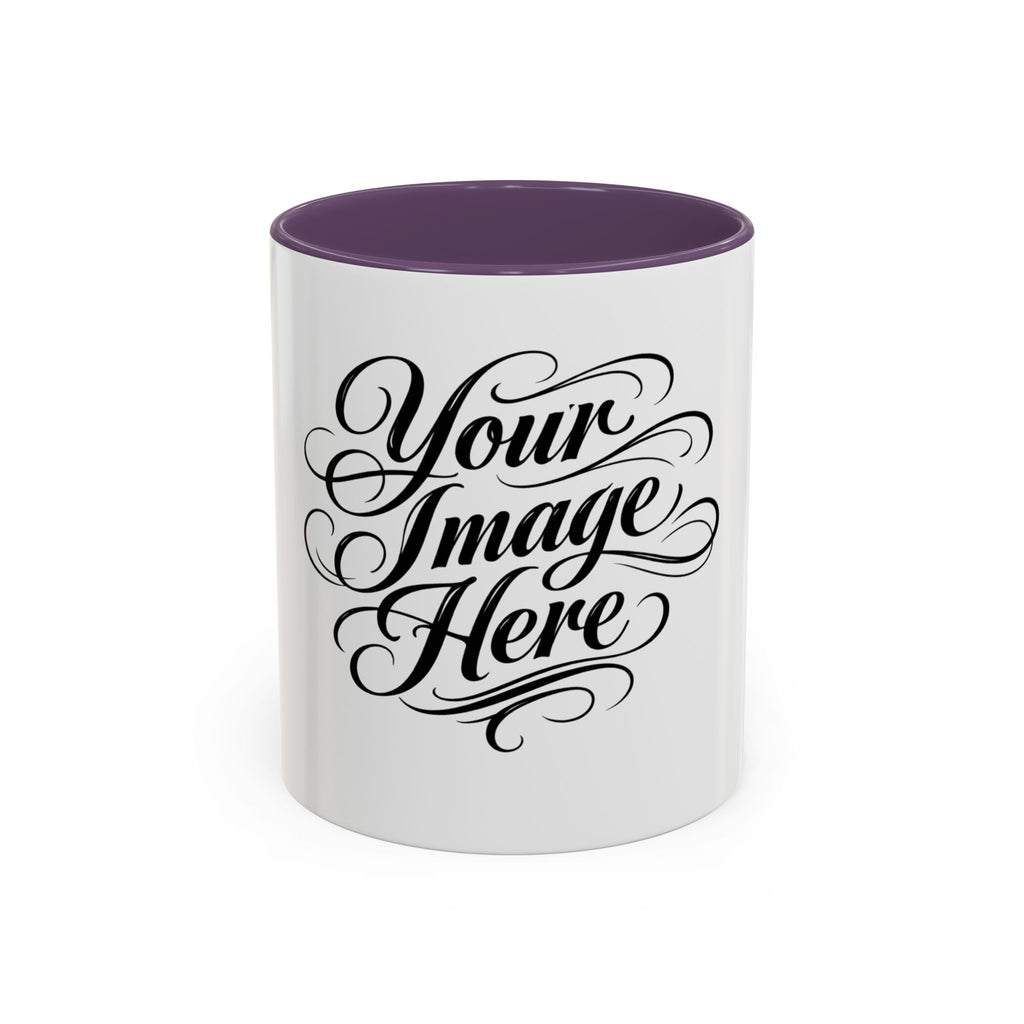 Personalized Accent Coffee Mug — Custom Image & Optional Text | 11oz & 15oz