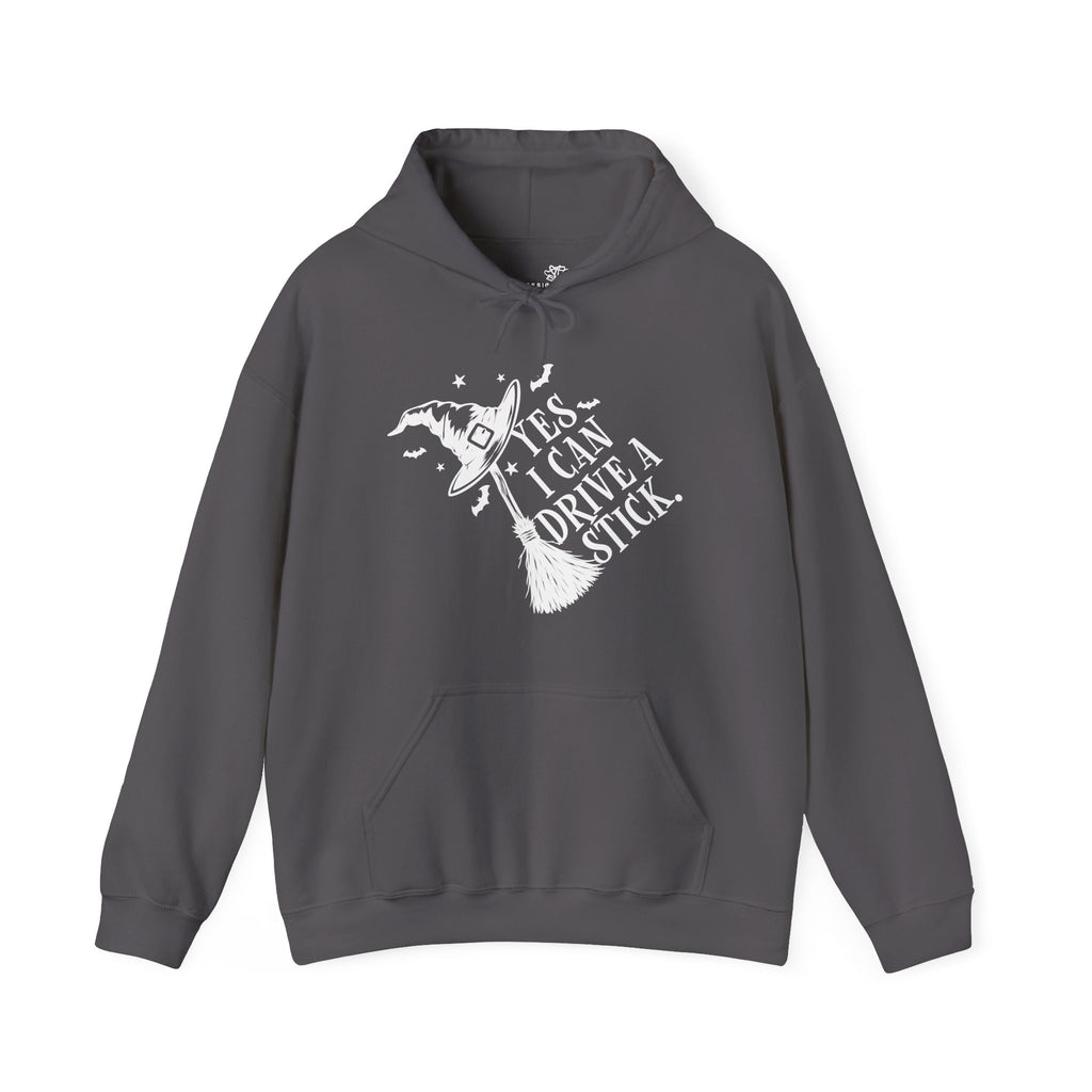 Yes I Can Drive a Stick Witch Graphic - Halloween Hoodie