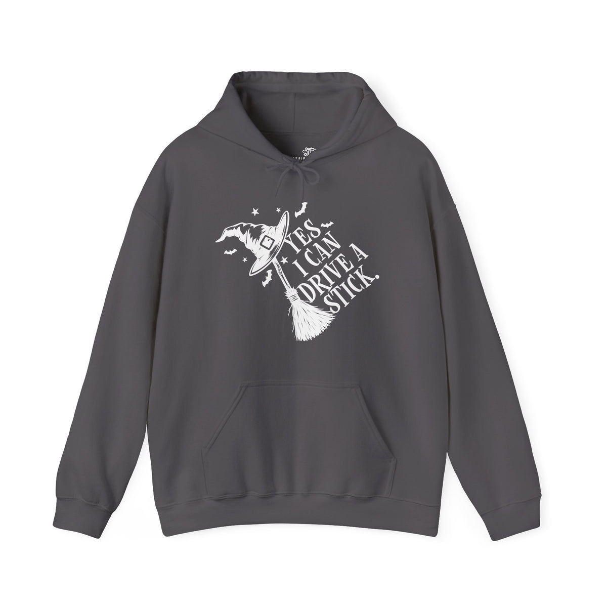 Yes I Can Drive a Stick Witch Graphic - Halloween Hoodie
